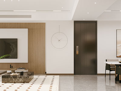 现代客厅餐厅3d模型 现代客厅餐厅