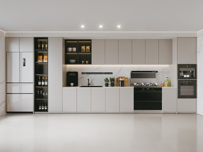 现代厨房3d模型 现代厨房