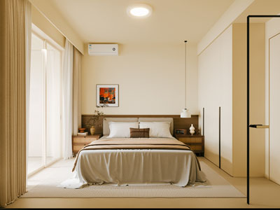 现代中古风卧室