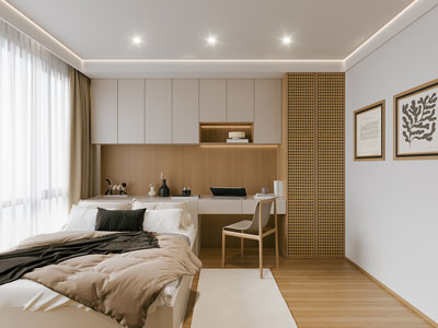 现代中古榻榻米卧室