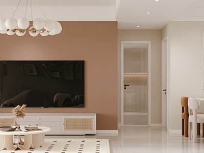 现代客厅餐厅3d模型 现代客厅餐厅