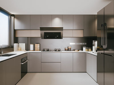 现代厨房3d模型 现代厨房