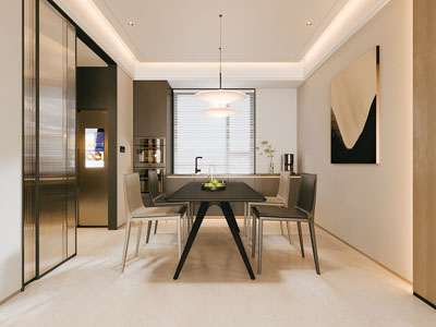 现代餐厅3d模型 现代餐厅