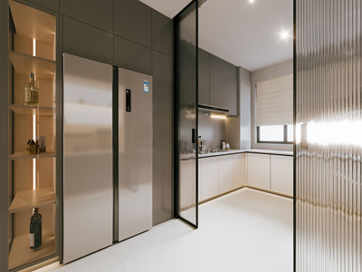 现代厨房3d模型 现代厨房