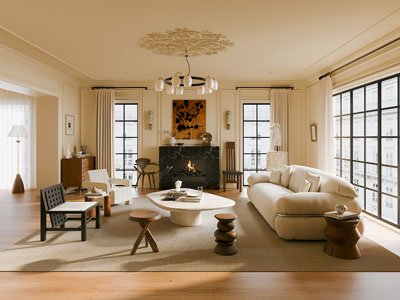 法式中古客厅3d模型 法式中古客厅