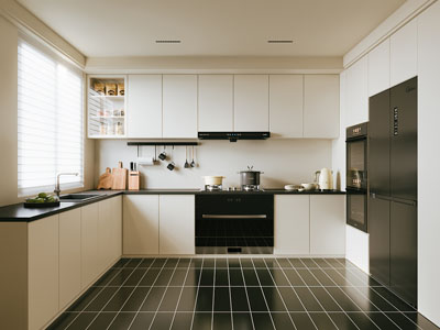 现代厨房3d模型 现代厨房