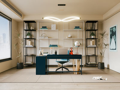 现代轻奢书房