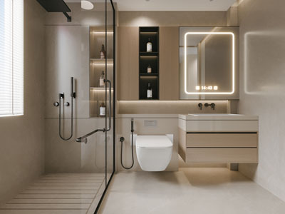 现代卫浴间 洗手间