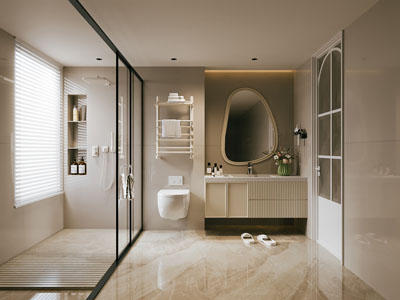 现代卫浴间 洗手间