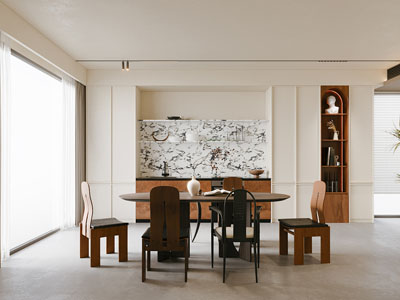 现代中古风餐厅3d模型 现代中古风餐厅