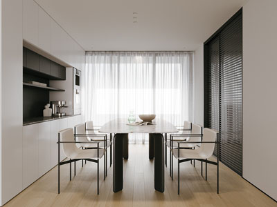 现代餐厅3d模型 现代餐厅