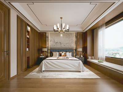 新中式中古卧室