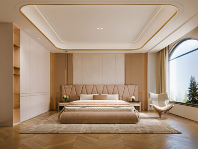 现代轻奢卧室