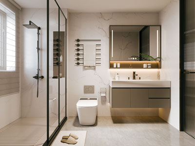 现代卫浴间 洗手间