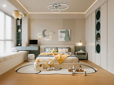 现代卧室 儿童房