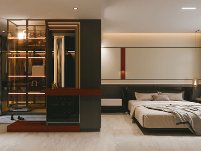 现代轻奢主卧室