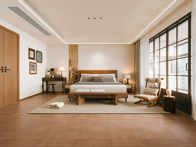 侘寂风中古风卧室