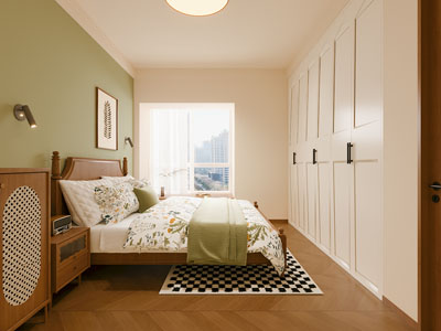 现代中古风卧室