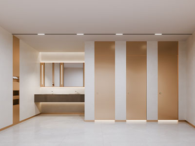 现代公共卫生间 洗手间