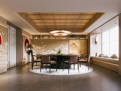 新中式酒店包厢包间