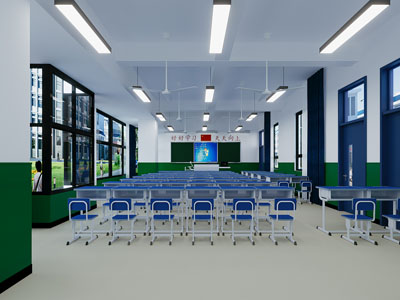 现代教室3d模型 现代教室