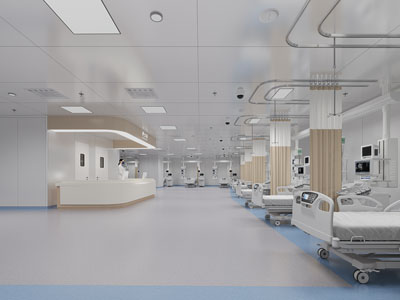 现代医院护士站 病房3d模型 现代医院护士站 病房