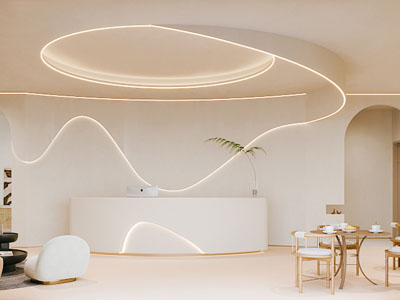 侘寂风大厅前台接待区