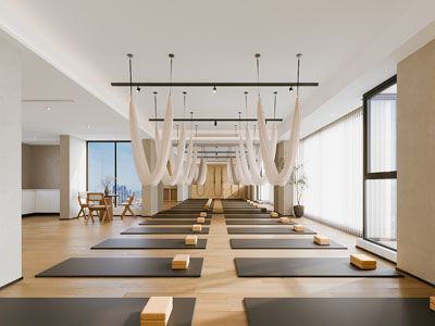 现代瑜伽馆3d模型 现代瑜伽馆