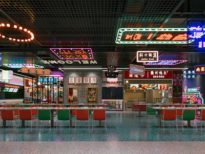 工业风loft饭店餐馆