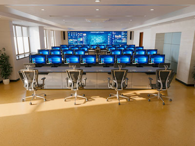 现代监控室 指挥中心