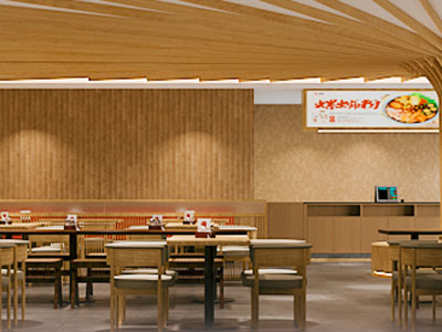 现代饭店餐馆就餐区 小吃店