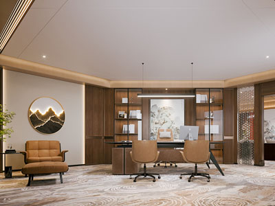 新中式董事长 总经理办公室