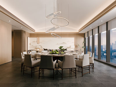 新中式酒店包厢包间