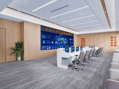 现代监控室 指挥中心