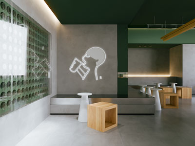 工业风loft奶茶店