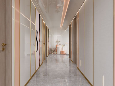 现代轻奢走廊过道