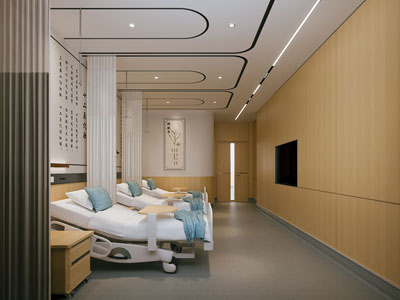 新中式医院病房3d模型 新中式医院病房