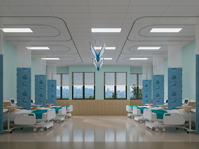 现代医院病房3d模型 现代医院病房
