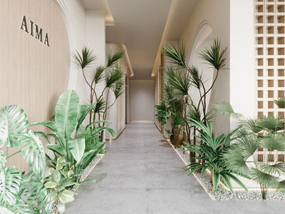 侘寂风景观过道