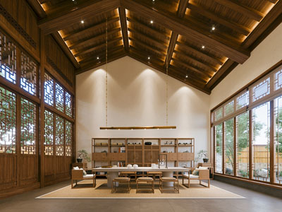 新中式中古风书房