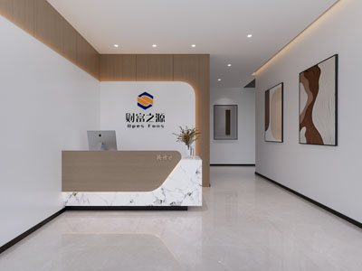 现代公司大厅前台接待