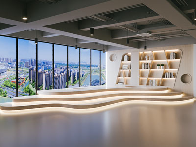 现代图书馆 阅览室 书吧3d模型 现代图书馆 阅览室 书吧