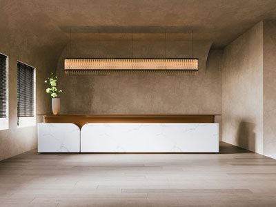 侘寂风中古大厅前台