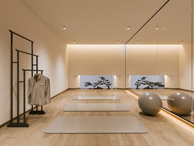 新中式瑜伽馆3d模型 新中式瑜伽馆