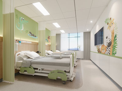 现代儿童医院病房3d模型 现代儿童医院病房