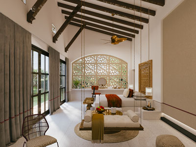 侘寂风民宿酒店客房