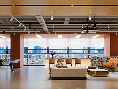 现代公共办公区 接待区
