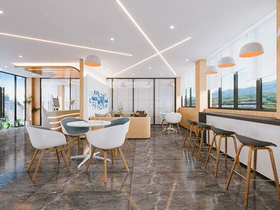 现代公司洽谈区 接待区