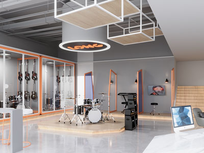 现代琴行 乐器专卖店