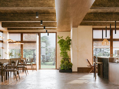 侘寂风中古咖啡厅